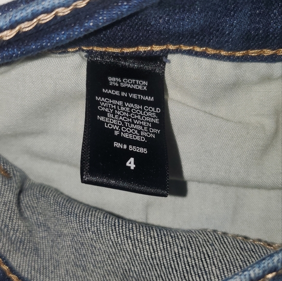 Express ripped denim shorts size 4 white - Picture 3 of 3